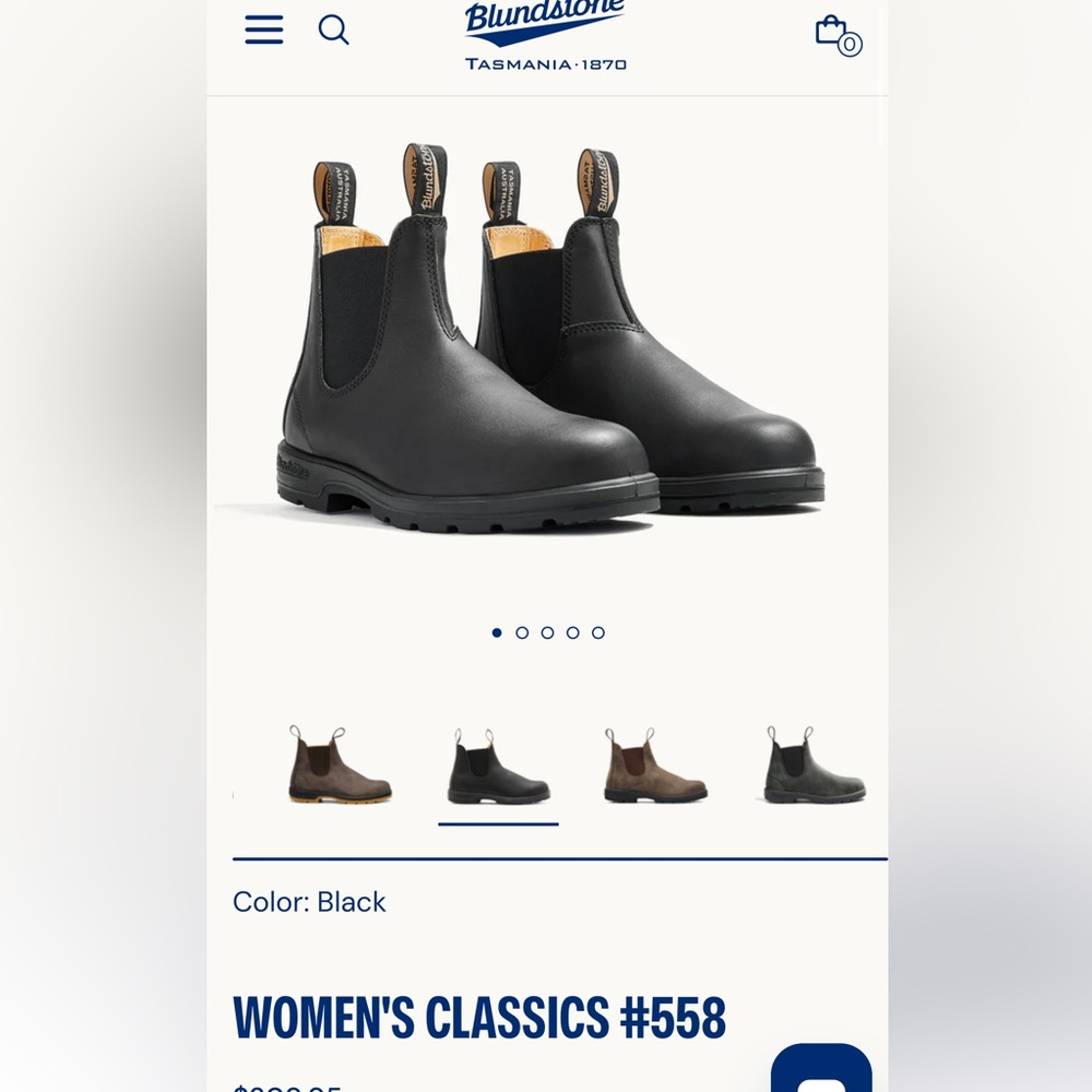 Blundstone Black Leather Chelsea Boots